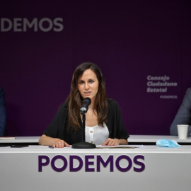 Ione Belarra durante su primera intervención como secretaria general de Podemos en el Consejo Ciudadano Estatal. - Dani Gago (Podemos)
