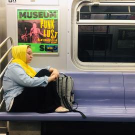 En el Metro de Nueva York (mayo de 2019). Foto: Lucila Rodríguez-Alarcón.