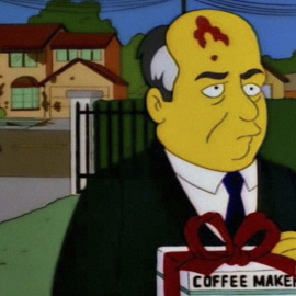  Mijail Gorbachov, retratado en Los Simpson.