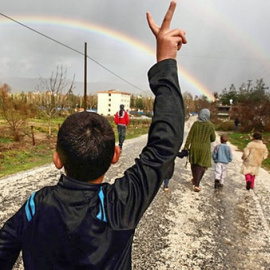 Familia que ha huido de Iblid, Siria / Freedom House (CC BY 2.0)