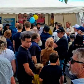  Mitin de Demócratas de Suecia en campaña. - Instagram @akesson.jimmie