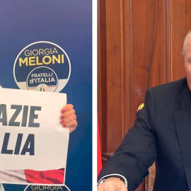  Meloni (IG @giorgiameloni) y Putin (Kremlin/dpa/Europa Press)