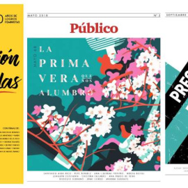 Portadas de los especiales en papel editados por Público en 2018.