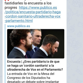Vota NO y difunde para fastidiarles la encuesta a los progres