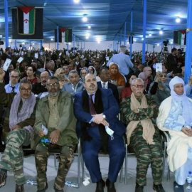 Congreso del Frente Polisario en el campamento de población refugiada de Dajla. - EFE / EPA / STR