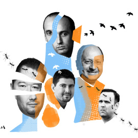 Miller, Okamura, Szeguedi, Vara y Scavino / Ilustración de Diana Moreno