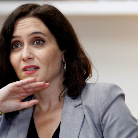 La presidenta madrileña y candidata del PP a la reelección, Isabel Díaz Ayuso, en una entrevista con la Agencia Efe. EFE/ Mariscal