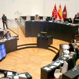 Vista del pleno del Ayuntamiento de Madrid, en el Palacio de Cibeles. E.P./Cézaro De Luca 