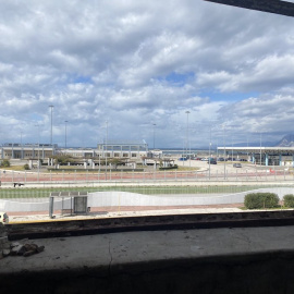 Puerto de Patras desde 'la fábrica'. Foto: Ladina Demarmels.