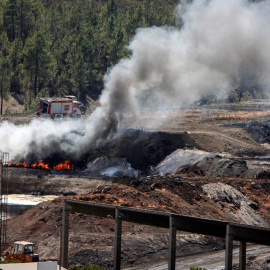  Vista del vertedero de residuos tóxicos y peligrosos de Nerva (Huelva). EFE/Julián Pérez/ARCHIVO