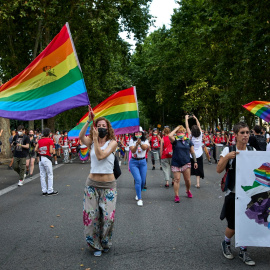  Manifestación del Orgullo LGTBI, a 3 de julio de 2021, en Madrid (España).- Jesús Hellín / Europa Press