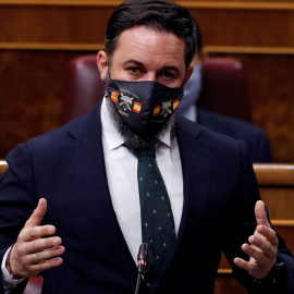  Santiago Abascal durante un pleno del Congreso en 2020. Imagen de archivo.- EFE