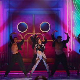  Un momento de la actuación de Chanel en la final del Benidorm Fest. /RTVE