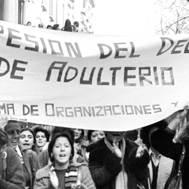  Manifestación por la supresión del delito de adulterio en España de las precursoras del feminismo / EFE
