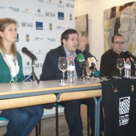  Rueda de prensa: alcaldesa de Navacerrada, Izaskun Urgoiti, con Luis Blasco e Hilario Blasco