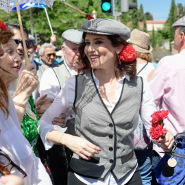  La presidenta de la Comunidad de Madrid, Isabel Díaz Ayuso, en las fiestas de San Isidro de 2019- Twitter de Isabel Díaz Ayuso