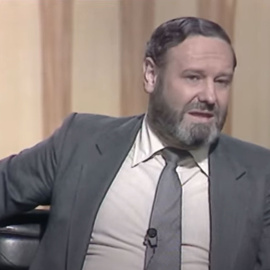  José Luis Balbín en un programa de 'La clave'