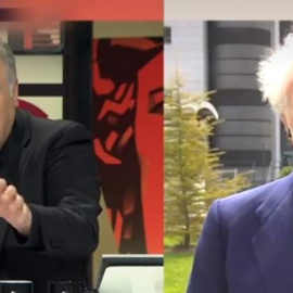  Antonio García Ferreras y Eduardo Inda en un momento de Al Rojo Vivo