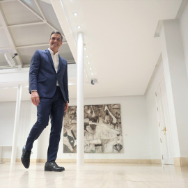 El presidente del Gobierno, Pedro Sánchez, sin corbata. Eduardo Parra / Europa Press