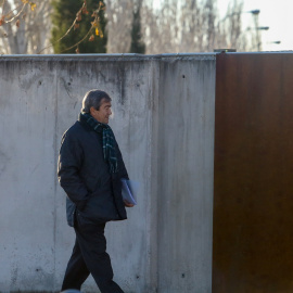 Francisco Álvarez-Cascos, el fundador de Foro Asturias y exministro con los gobiernos de Aznar, llega para declarar en calidad de testigo ante el tribunal de la Audiencia Nacional que juzga los presuntos sobornos de la trama Gürtel a exdirectivos de Aen