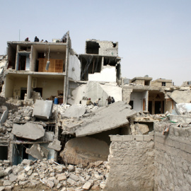 Destrucción en Alepo por un misil SCUD. (Fotografía: Human Rights Watch).