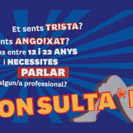 Cartell promocional del servei d'ajuda psicològica Konsulta'm.