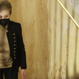  La directora del Centre Nacional d'Intel·ligència (CNI), Paz Esteban, abans de comparèixer al Congrés. — Juan Carlos Hidalgo / EFE