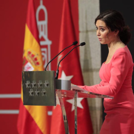  Isabel Díaz Ayuso preside el acto conmemorativo por el 40º aniversario del Estatuto de Autonomía de la Comunidad de Madrid, el pasado viernes en la Real Casa de Correos. EFE/ Fernando Alvarado