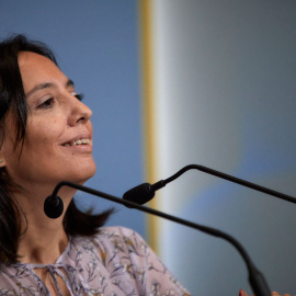 La delegada del Gobierno en la Comunidad de Madrid, Mercedes González, ofrece un rueda de prensa en la sede de la Delegación, a 21 de septiembre de 2021, en Madrid.- EUROPA PRESS