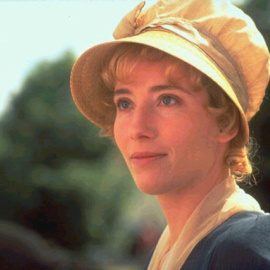  Emma Thompson como Elinor Dashwood en "Sentido y Sensibilidad". (Crédito de la fotografía: Warner Bros).