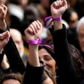  Mujeres participando en las movilizaciones del 8 de marzo de 2018 / EFE