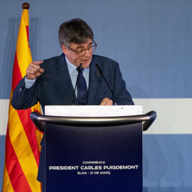 El expresidente de la Generalitat y eurodiputado de Junts, Carles Puigdemont - Glòria Sánchez / Europa Press