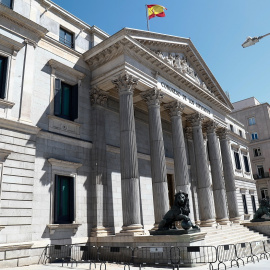 Fachada del Congreso de los Diputados en la Plaza de las Cortes de Madrid. E.P./Óscar J.Barroso