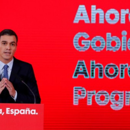  Pedro Sánchez presentando el programa. EFE/Chema Moya