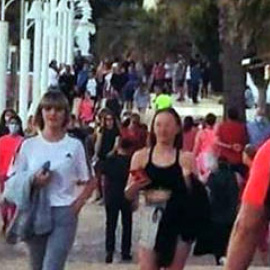  Aspecto del paseo marítimo de Rincón de la Victoria (Málaga).