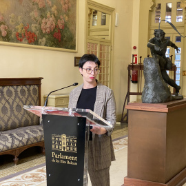 La portavoz socialista en el Parlament de las Islas Baleares, Silvia Cano. / PSIB-Twitter