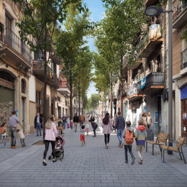  Situación prevista en la calle del Rector Triadó. - AYUNTAMIENTO DE BARCELONA