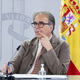  El ministro de Universidades, Joan Subirats, comparece tras la reunión del Consejo de Ministros en Moncloa, a 21 de junio de 2022, en Madrid (España). EUROPA PRESS