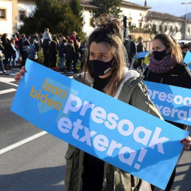  Movilización a favor del acercamiento de presos de ETA en 2021. - Gorka Estrada / EFE