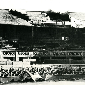  Estado de la pista central de Wimbledon tras bombardeos nazis.- WEB OFICIAL DE WIMBLEDON