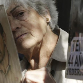  Víctimas del franquismo frente a la Audiencia Nacional. /EFE