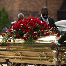 Mineápolis despide a George Floyd en un acto conmemorativo en la Universidad North Central.  Europa Press / Chris Juhn