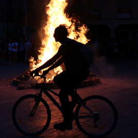 Una imatge de la nit de Sant Joan de l'any passat a Barcelona. ACN / ELISENDA ROSANAS