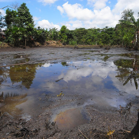  La zona del cantón Lago Agrio contaminada por los desechos petrolíferos.- Julien Gomba/Flicker