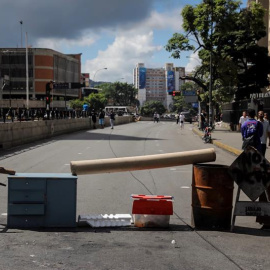 Vista de calles, avenidas y autopistas parcialmente vacías hoy, miércoles 26 de julio de 2017, durante la huelga general de 48 horas en Caracas (Venezuela). La oposición venezolana ha convocado a una huelga general de 48 horas en todo el país que se i