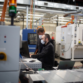  Trabajadores del sector de automoción. -David Zorrakino / Europa Press