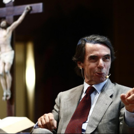  El expresidente José María Aznar en una conferencia ofrecida en junio de 2019. — Eduardo Parra / EUROPA PRESS