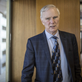 El Relator Espacial de la ONU para la extrema pobreza y los derechos humanos, Philip Alston, en Madrid.- JAIRO VARGAS