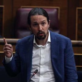Pablo Iglesias en una intervención en el Congreso. EFE