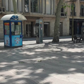 Las Ramblas vacías durante este Sant Jordi